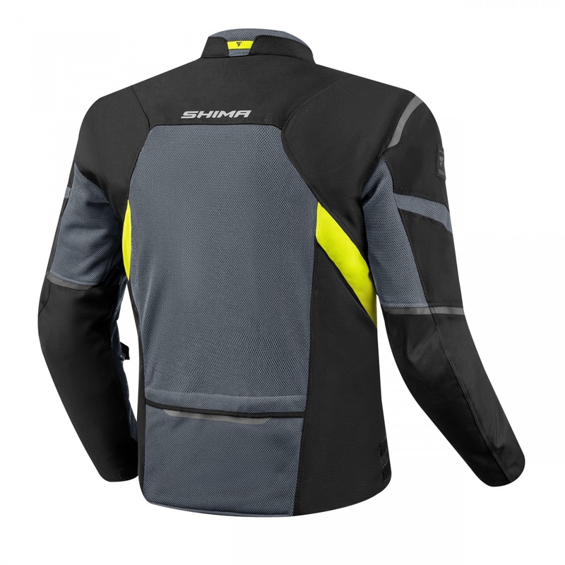 Motociklininko striukė Shima Rush Vent 2.0 black-grey-fluo yellow