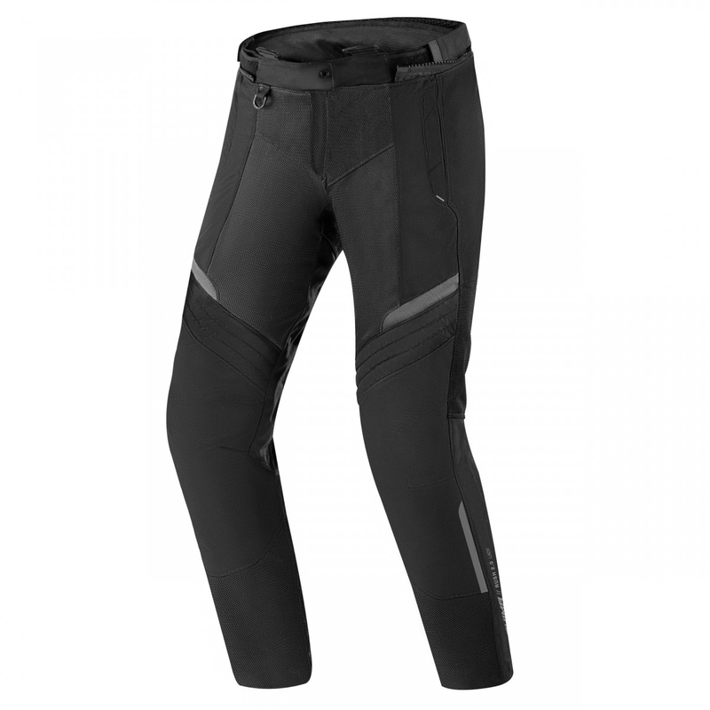 Moteriškos Shima Rush Vented 2.0 motociklininko kelnės Black