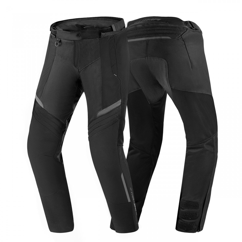 Moteriškos Shima Rush Vented 2.0 motociklininko kelnės Black