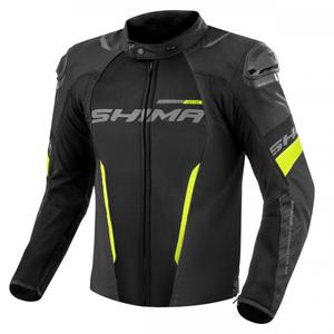 Motociklininko striukė Shima Solid 2.0 Vent black-fluo yellow
