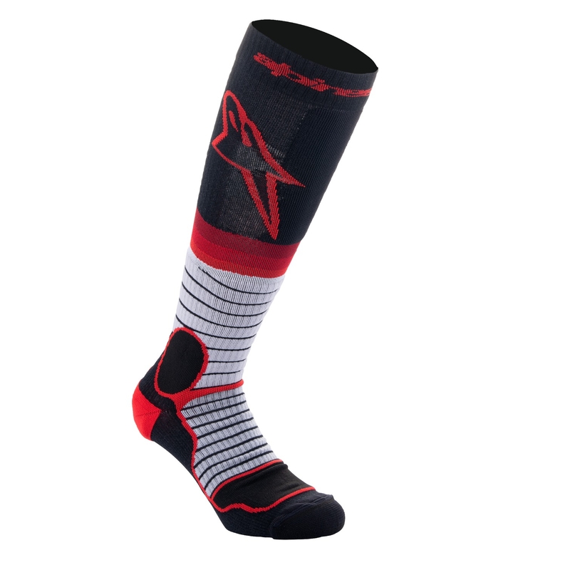 Alpinestars MX PRO juoda-raudona-pilka kojinės