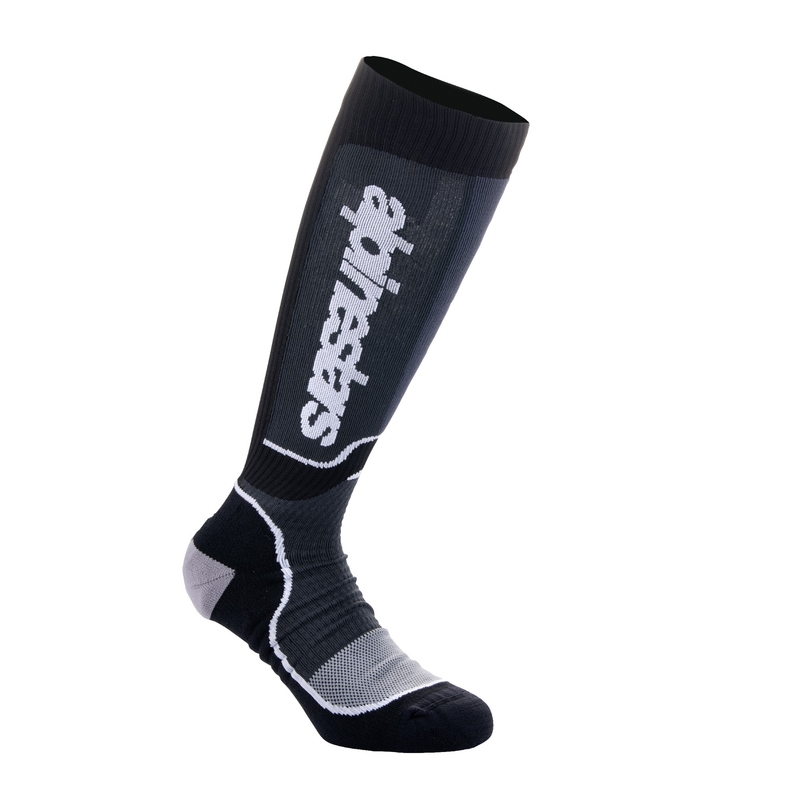 Alpinestars MX Plus juodai baltos vaikiškos kojinės