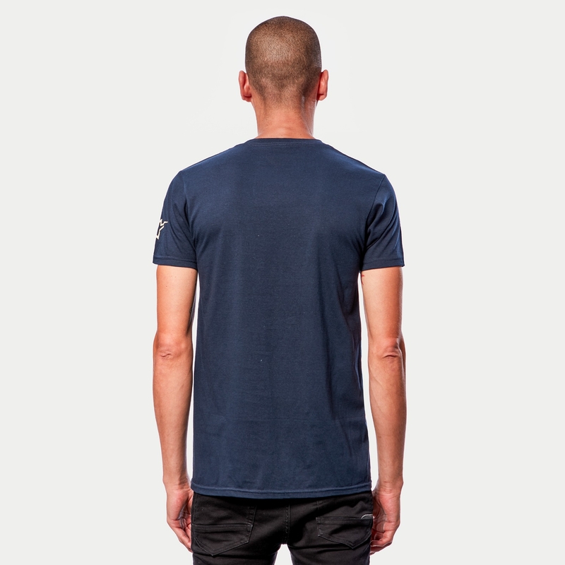 Tričko Alpinestars Linear Wordmark Tee modro-béžové