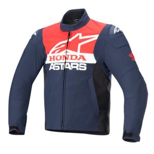 Alpinestars SMX neperšlampama Honda mėlyna-juoda-juoda-raudona-balta motociklininko striukė