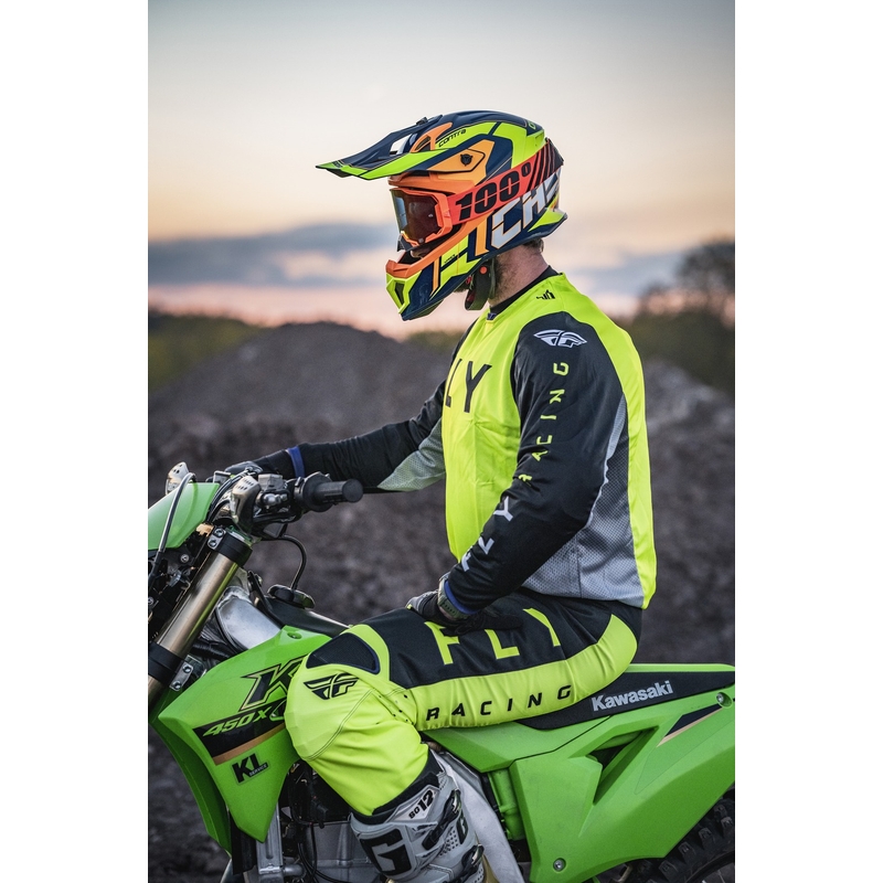 Motokrosová helma Cassida Cross Pro 2 Contra fluo žluto-oranžovo-modrá