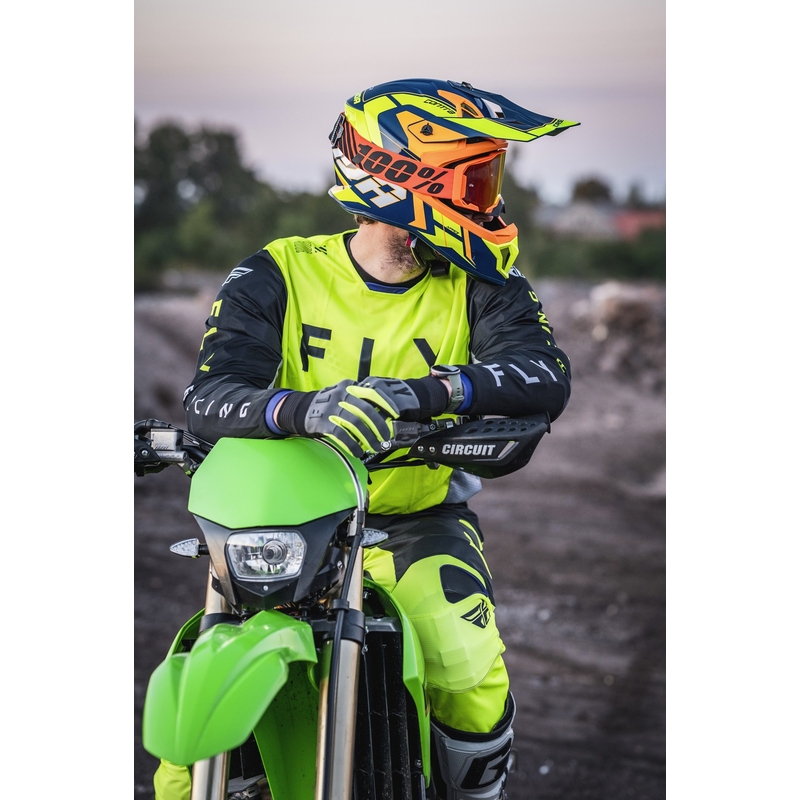 Motokrosová helma Cassida Cross Pro 2 Contra fluo žluto-oranžovo-modrá