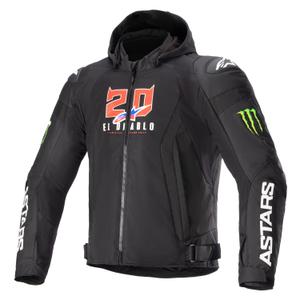 Alpinestars Zaca Air Monster FQ20 Juoda-raudona-mėlyna-balta-žalia motociklininko striukė