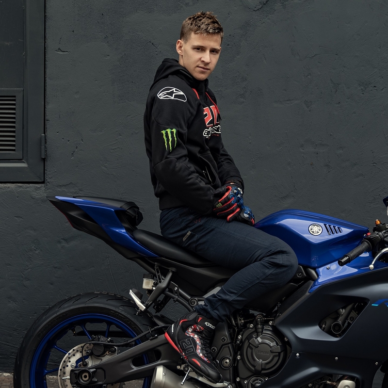 Alpinestars Chrome Ignition Monster FQ20 Juoda-raudona-balta-žalia motociklininko striukė