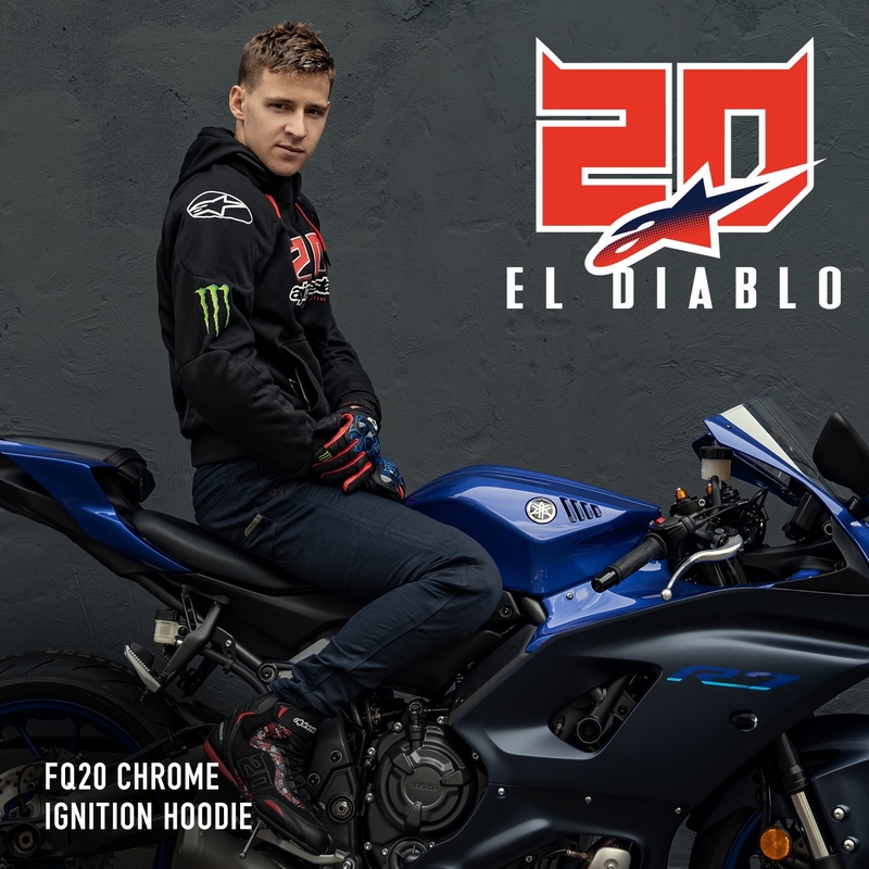 Alpinestars Chrome Ignition Monster FQ20 Juoda-raudona-balta-žalia motociklininko striukė