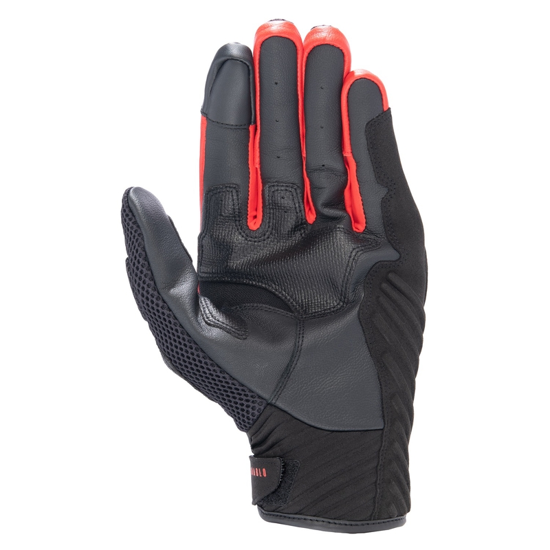 Alpinestars SMX-1 Air 2 Monster FQ20 Juodai raudonos-mėlynos-baltos-žalios motociklininko pirštinės