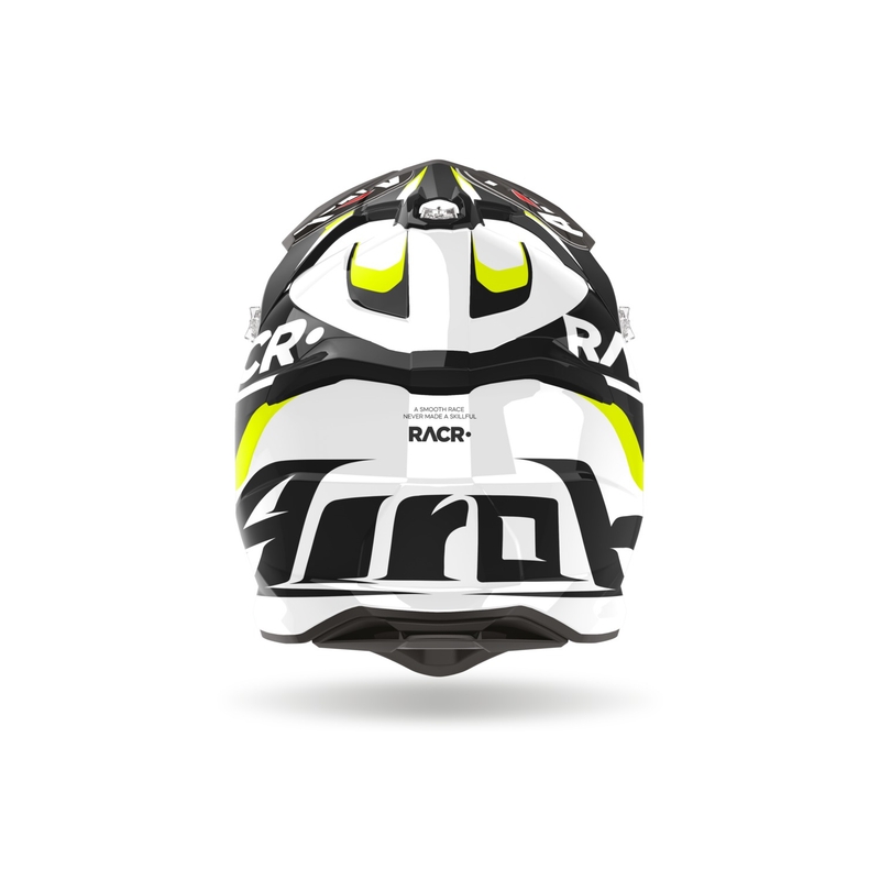 Motokroso šalmas Airoh Strycker Racr 2024 blizgus išpardavimas