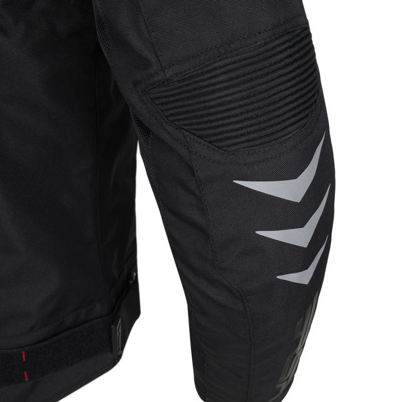 Motociklininko striukė RSA Runway juoda-raudona