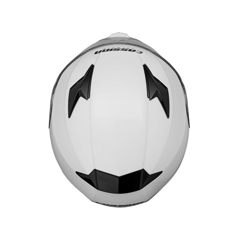 Přilba na motorku Cassida Apex bílá výprodej