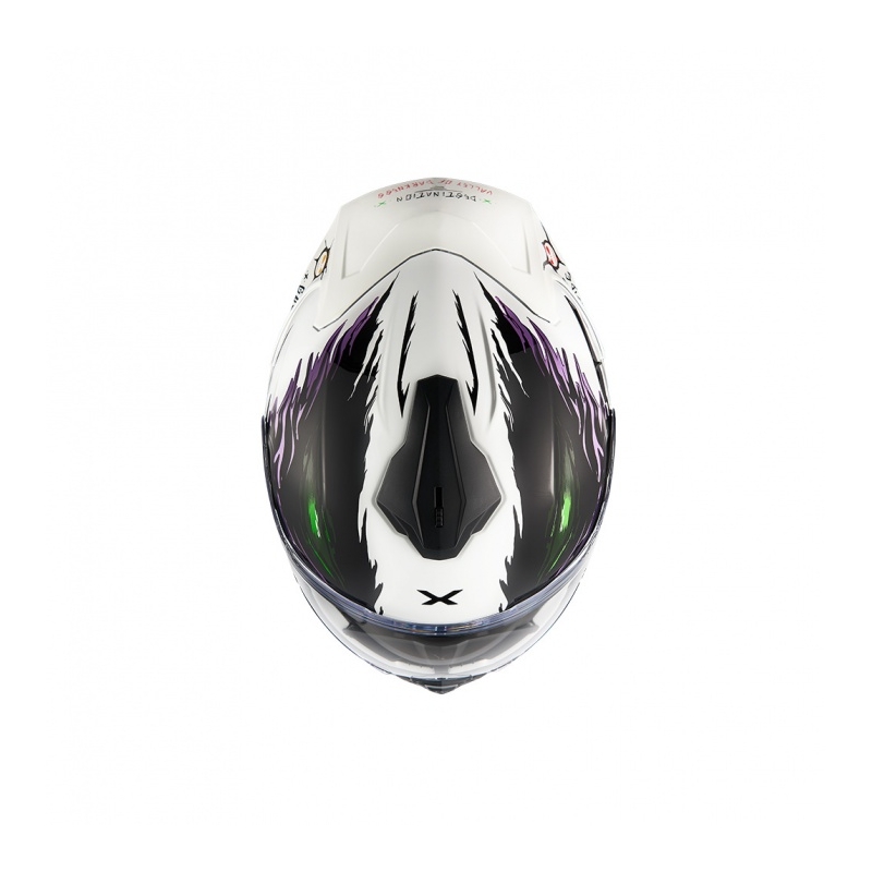 Integrální helma na motorku Nexx Y.100R Night Rider bílá výprodej