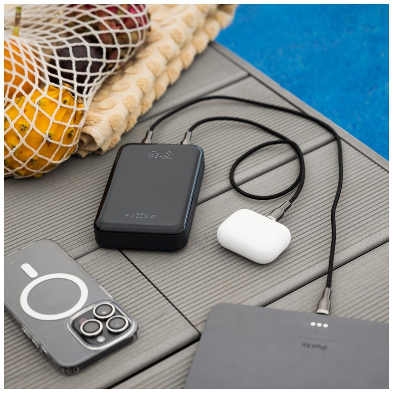 "Powerbank" "Fixed Zen 20 Pro" su LCD ekranu, juodas