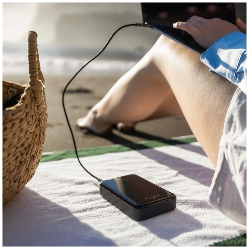 "Powerbank" "Fixed Zen 20 Pro" su LCD ekranu, juodas