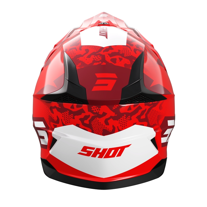 Dětská motokrosová helma Shot Pulse Airfit lesklá červená výprodej