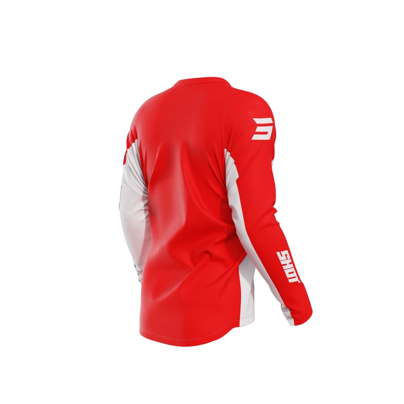 Motokroso marškinėliai Shot Devo Star red išpardavimas