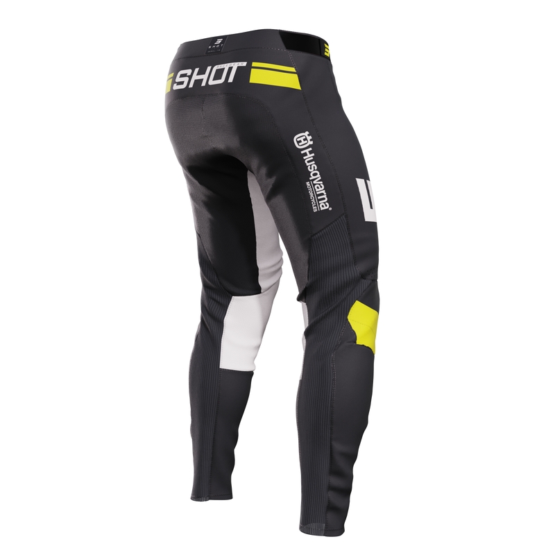 Motokroso kelnės Shot Aerolite Husqvarna LE juodos spalvos išpardavimas