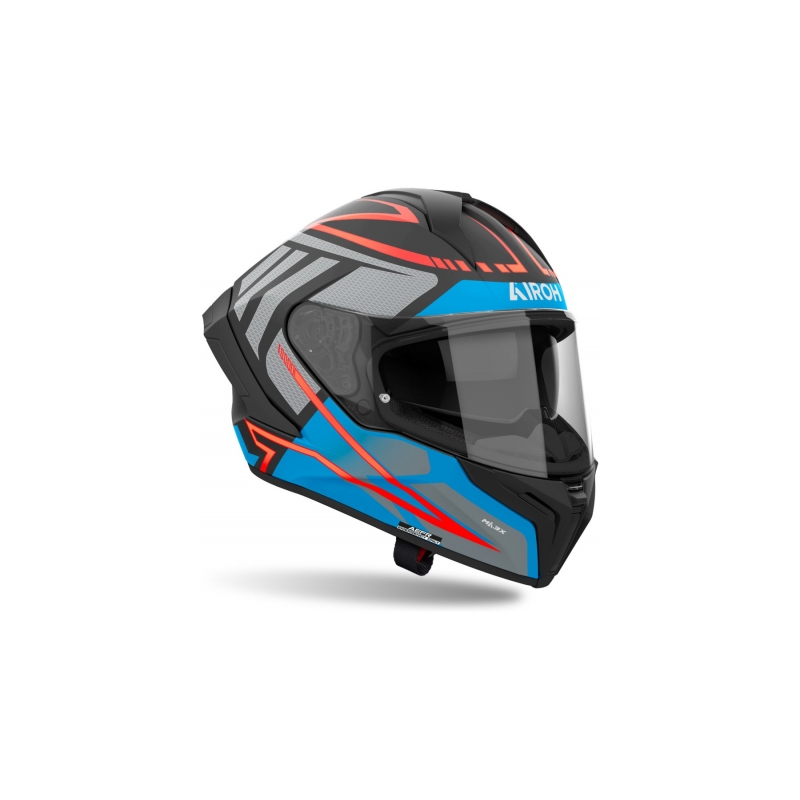 Integruotas motociklininko šalmas Airoh Matryx Rider tamsiai mėlynas matinis