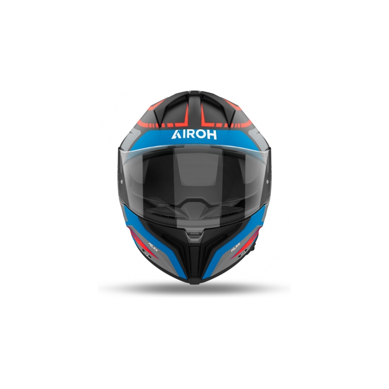 Integruotas motociklininko šalmas Airoh Matryx Rider tamsiai mėlynas matinis
