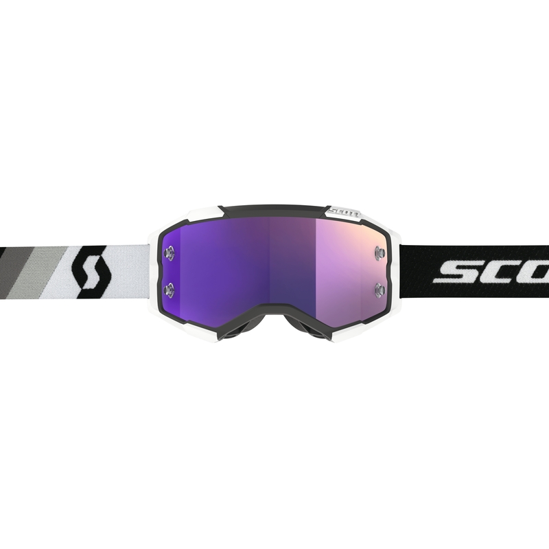 Motokrosové brýle Scott Fury CH Premium černo-bílo-fialové