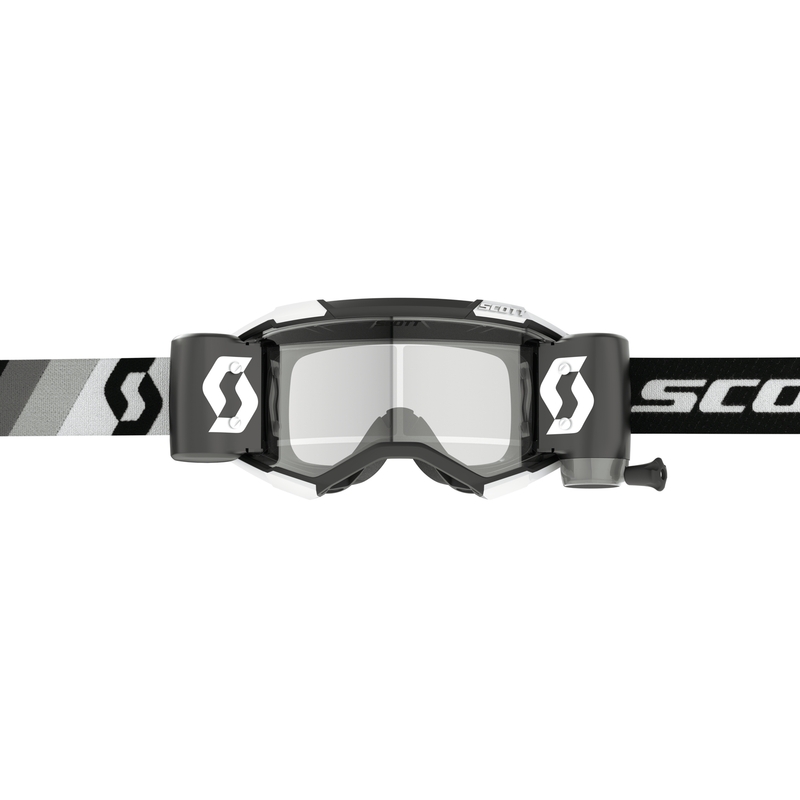 Scott Fury WFS Premium juodai balti motokroso akiniai