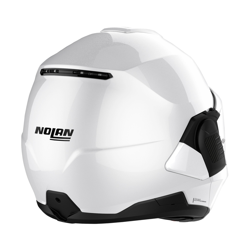 Nolan N120-1 Classico N-com baltas sulankstomas motociklininko šalmas