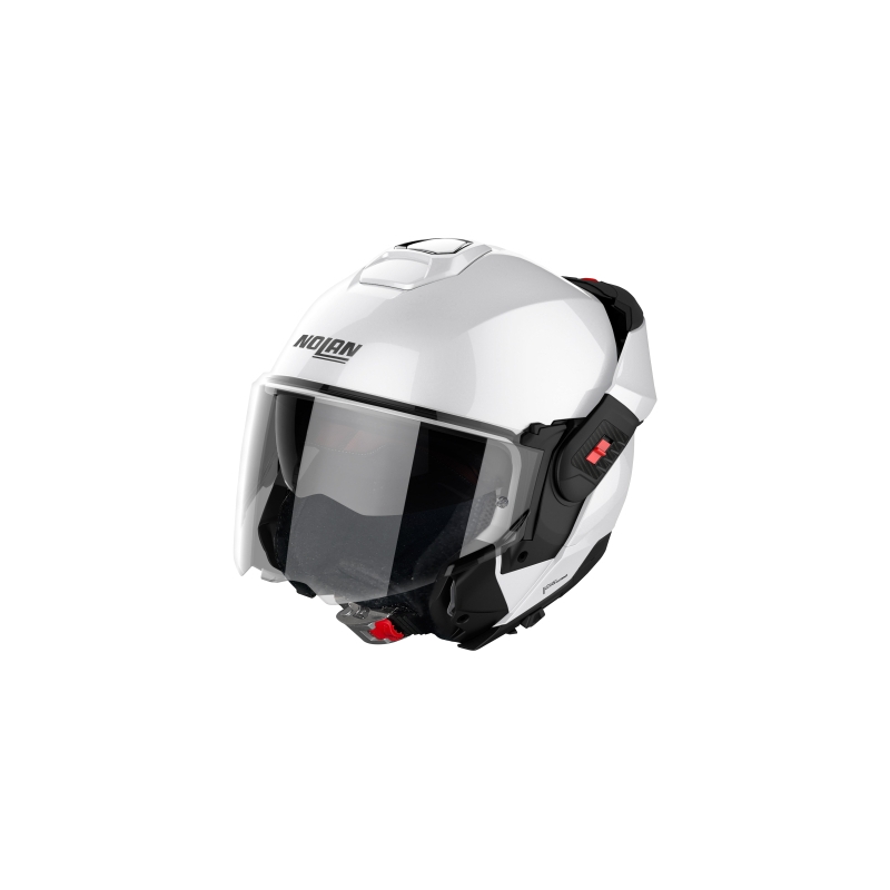 Nolan N120-1 Classico N-com baltas sulankstomas motociklininko šalmas