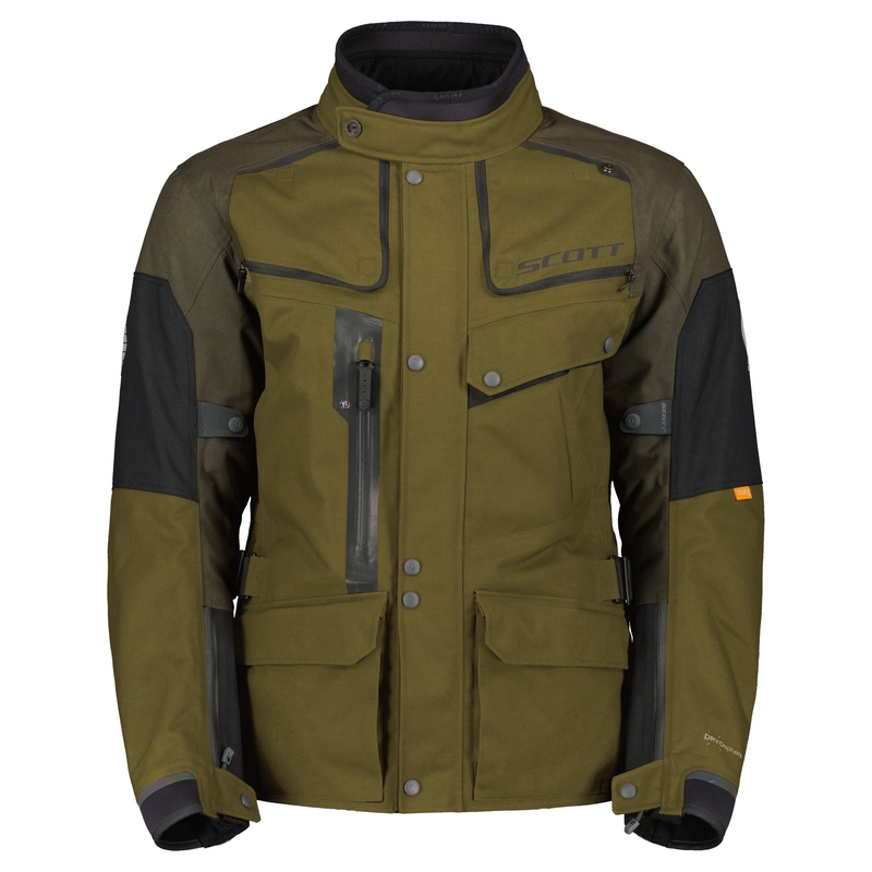 Motociklininko striukė SCOTT VOYAGER DRYO black-brown-olive