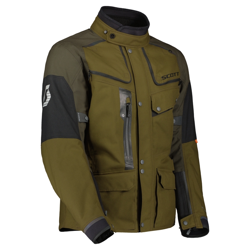Motociklininko striukė SCOTT VOYAGER DRYO black-brown-olive