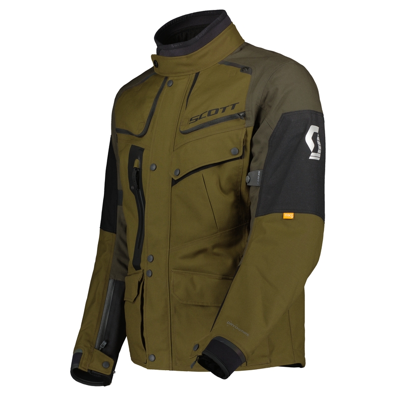 Motociklininko striukė SCOTT VOYAGER DRYO black-brown-olive
