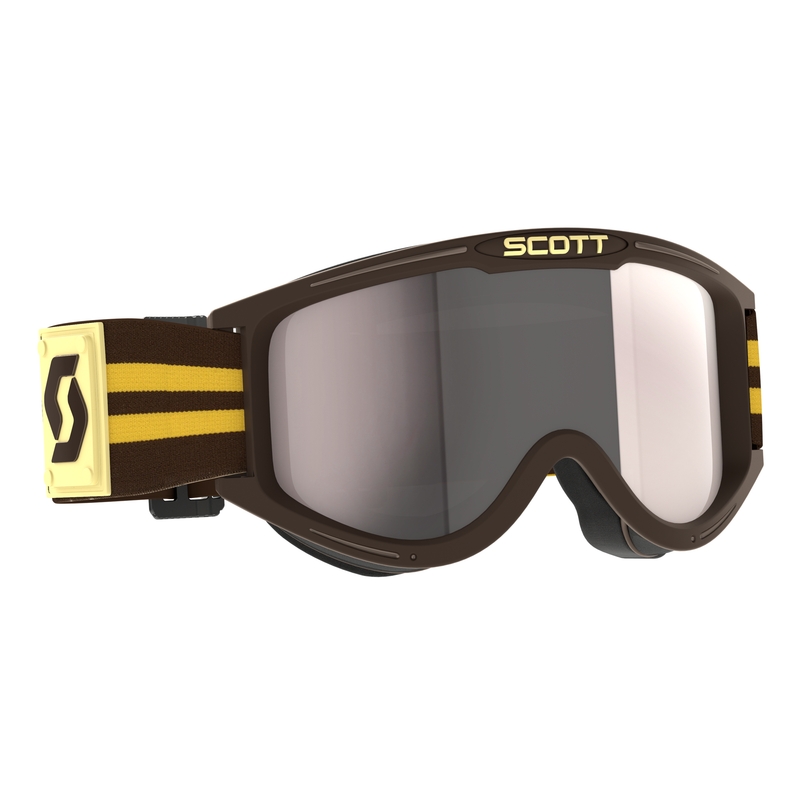 Motokroso akiniai SCOTT 89X Era rudi-sidabriniai
