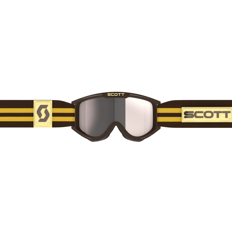 Motokroso akiniai SCOTT 89X Era rudi-sidabriniai
