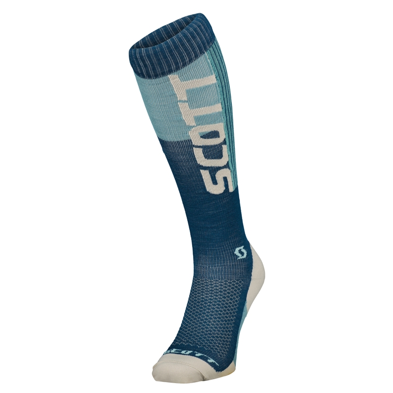 SCOTT Merino kojinės blue-mint