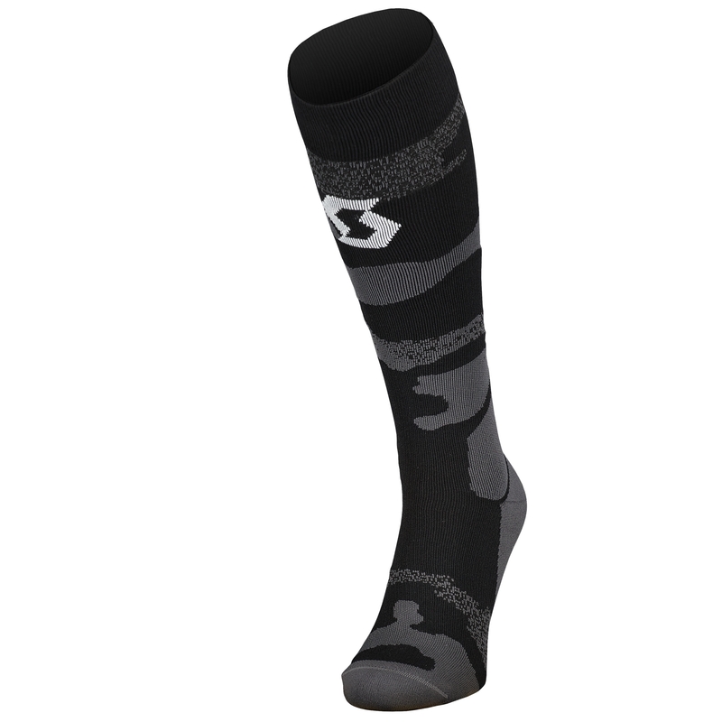 Kojinės SCOTT MID LONG CAMO pilkos ir baltos spalvos
