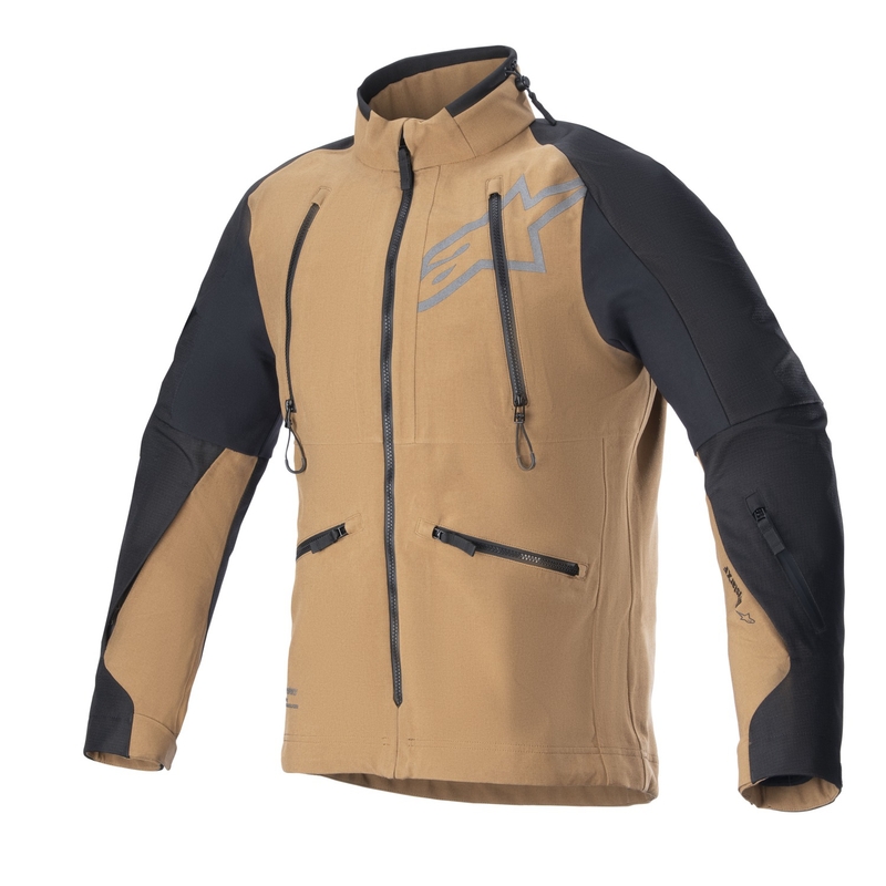 Alpinestars Hyde XT Drystar XF motociklininko striukė smėlio juodos spalvos