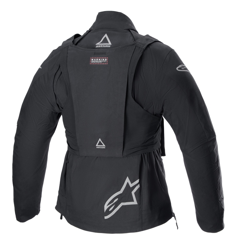 "Alpinestars Techdura" juoda šviesą atspindinti motociklininko striukė