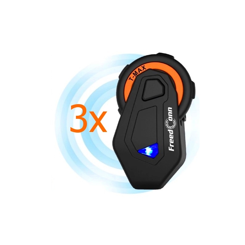 3 "Bluetooth" domofonų rinkinys T-MAX