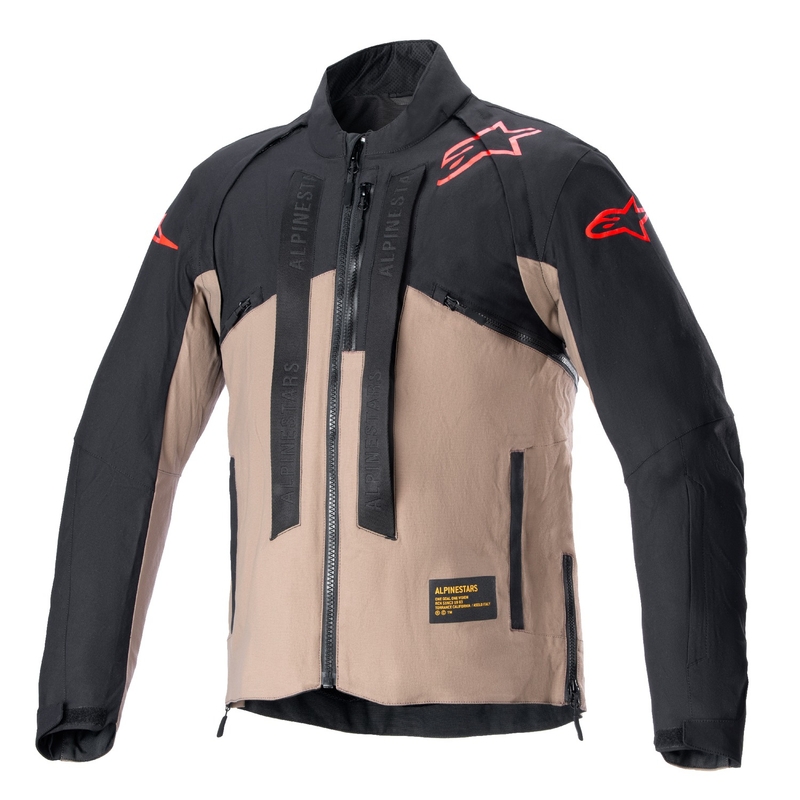 "Alpinestars Techdura" juoda ir ruda motociklininko striukė