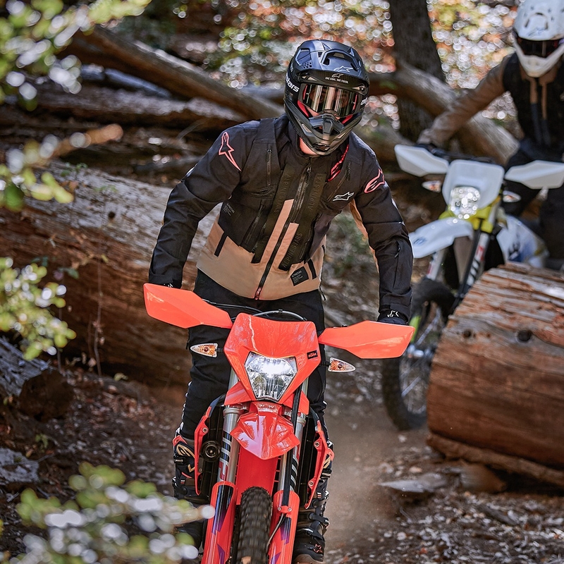 "Alpinestars Techdura" juoda ir ruda motociklininko striukė