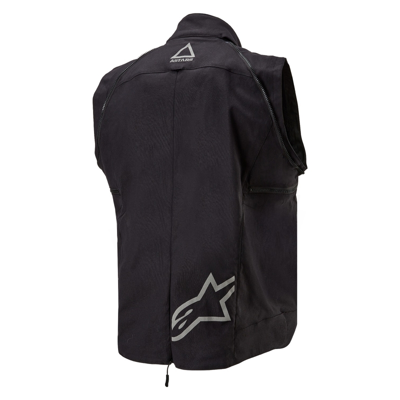 "Alpinestars Techdura" juoda-ruda-tamsiai mėlyna motociklininko striukė