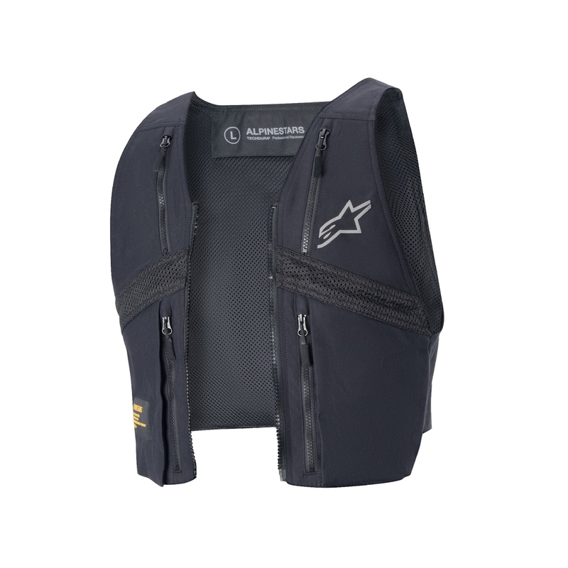 "Alpinestars Techdura" juoda-ruda-tamsiai mėlyna motociklininko striukė