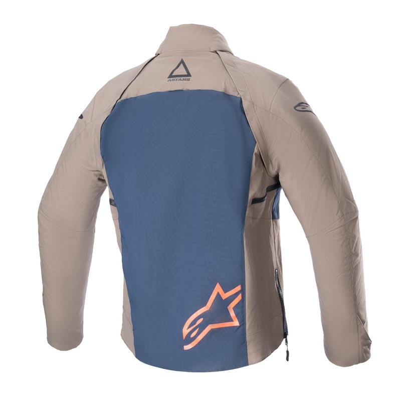 "Alpinestars Techdura" juoda-ruda-tamsiai mėlyna motociklininko striukė