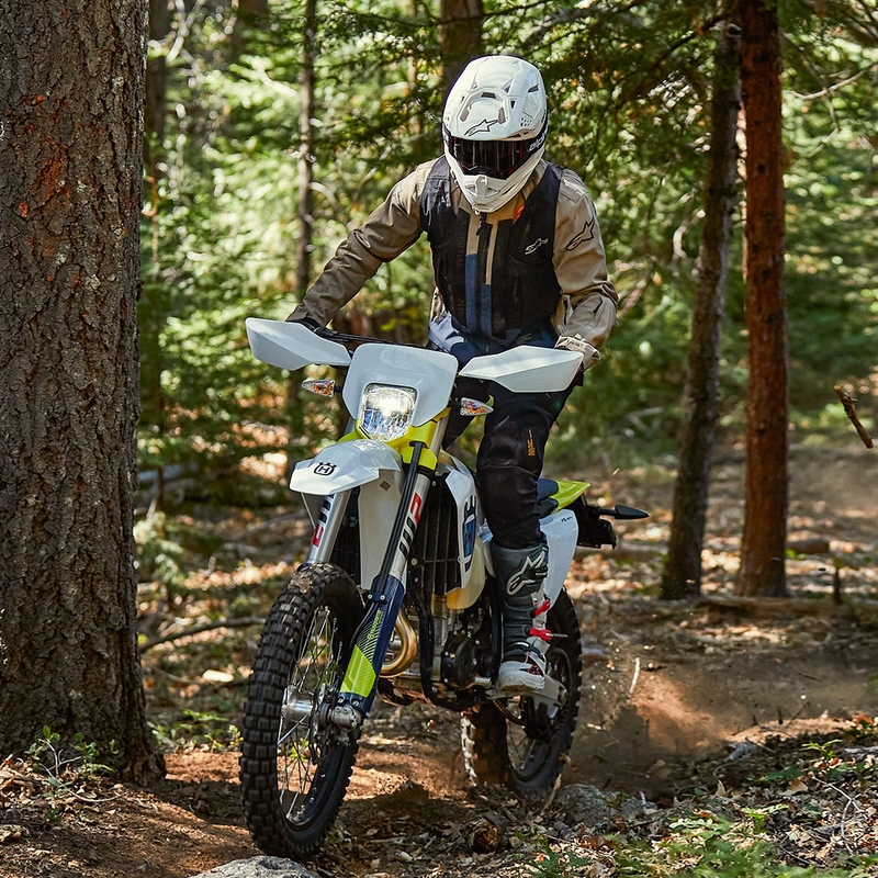 "Alpinestars Techdura" juoda-ruda-tamsiai mėlyna motociklininko striukė