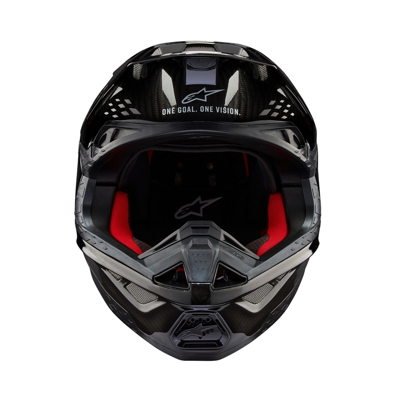 Alpinestars Supertech S-M10 Solid Gloss Carbon Motokroso šalmas