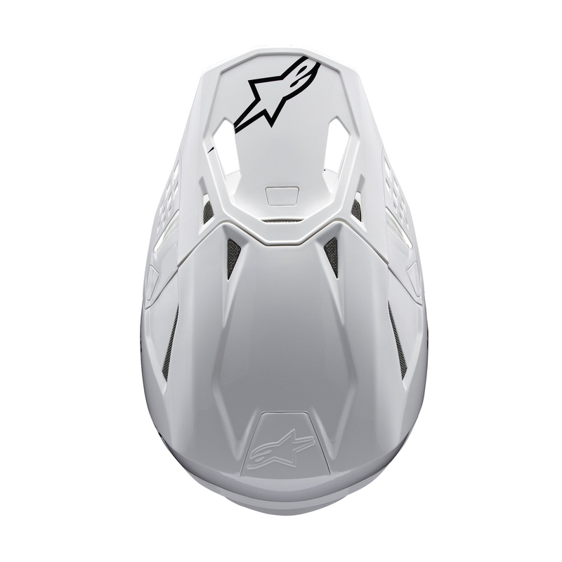Alpinestars Supertech S-M10 Solid White Motokroso šalmas