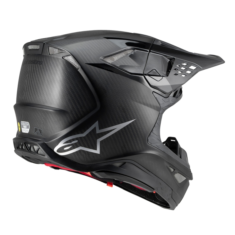 Alpinestars Supertech S-M10 Fame motokroso šalmas blizgus/matinis karboninis