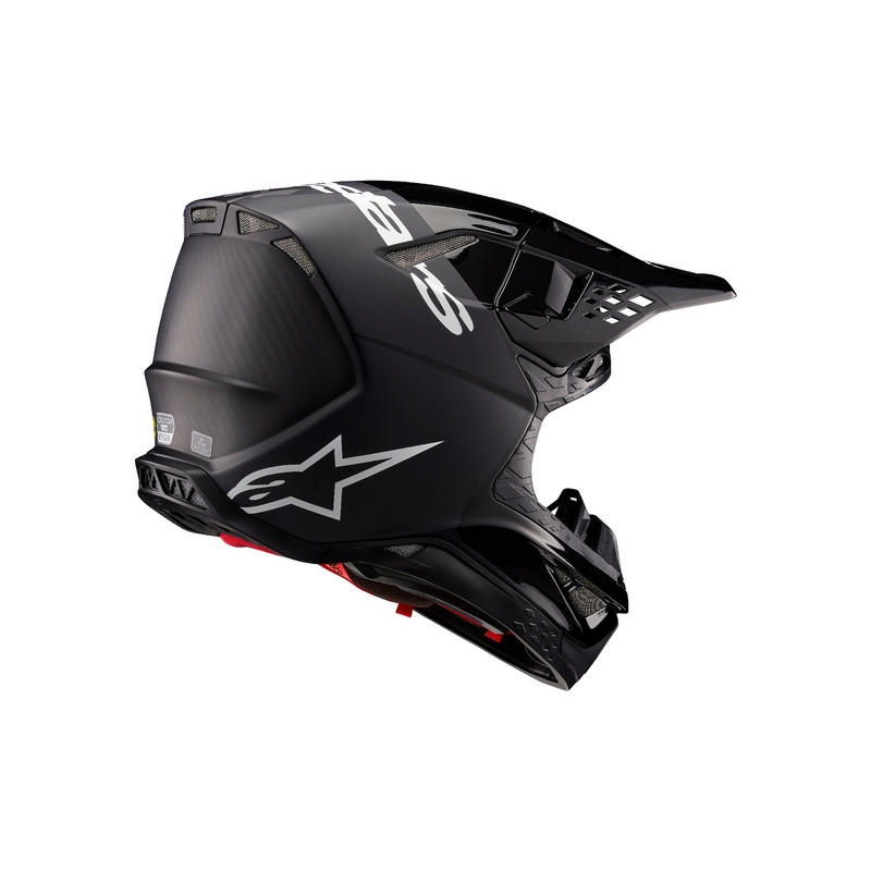 "Alpinestars Supertech S-M10 Flood" motokroso šalmas juodai tamsiai pilkas