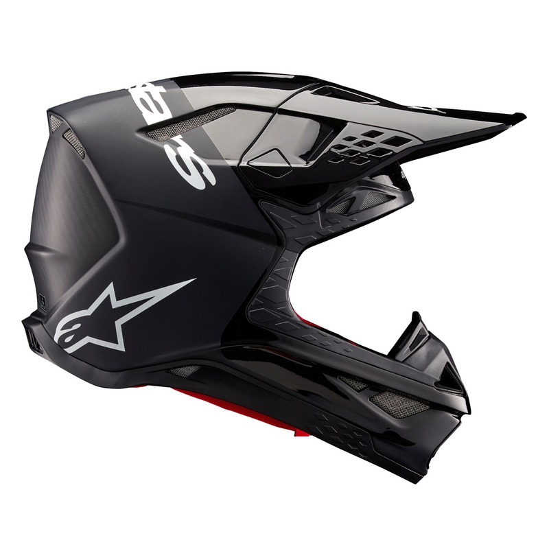 "Alpinestars Supertech S-M10 Flood" motokroso šalmas juodai tamsiai pilkas